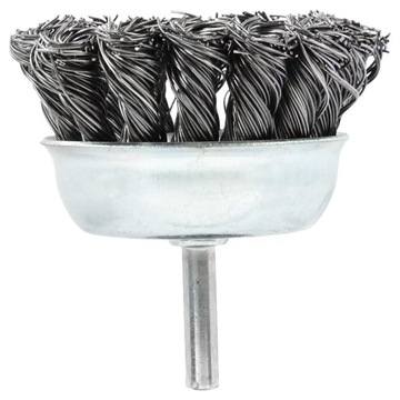 ПРОВОЛОЧНАЯ ПЕРЕДНЯЯ ЩЕТКА 65 мм ДЛЯ СВЕРЛА С ХВОСТОВИКОМ М6