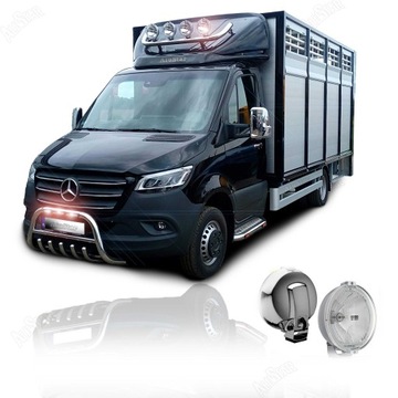 Галогенные лампы на ХРОМИРОВАННОЙ ТРУБКЕ дальнего света с кольцом