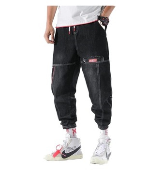 SPODNIE MĘSKIE JOGGERY BOJÓWKI JEANS JEANSY
