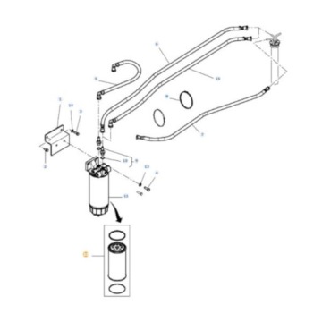 Топливный фильтр Massey Ferguson 3905873M91 Оригинал
