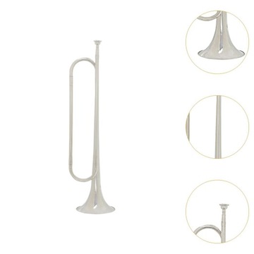 Труба си-бемоль с мундштуком Scout Bugle Cavalry Silver