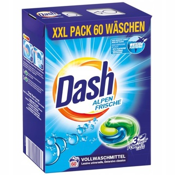 DASH Uniwersal kapsułki do prania białego uniwersalne 3w1 60 sztuk !