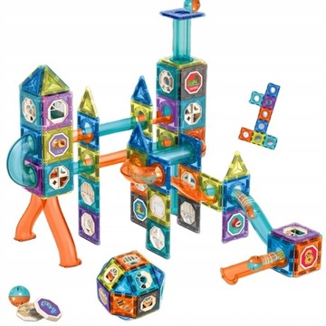 МАГНИТНЫЕ КОНСТРУКЦИОННЫЕ БЛОКИ МЕГА НАБОР 132 ЭЛЕМЕНТА