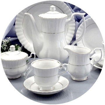 074 IWONA SERWIS KAWOWY 12/39E CHODZIEŻ PORCELANA