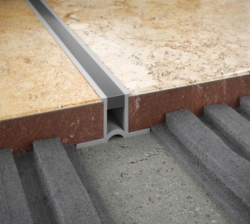 Профиль дилатации для плиток и терракотты ПВХ 10 мм 2,50 млн. Серый салаг среда