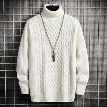 Korean Fashion Sweater Mock Neck Sweater Knit Pull