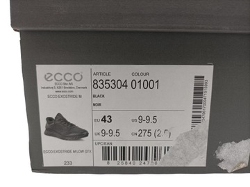 ECCO Exostride M Low GTX, skórzane buty męskie outdoorowe, r.43
