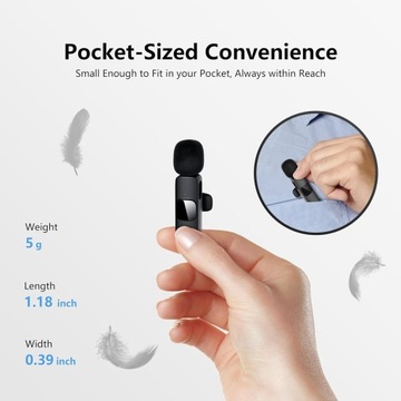 2 БЕСПРОВОДНЫХ МИКРОФОНА LAVEL USB-C для Android IOS iPhone 15