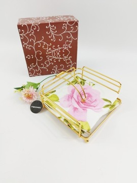 ЗОЛОТАЯ подставка для салфеток Y293