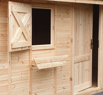 Domek na ROD z drewna ogrodowy ogród altana 3x3 m