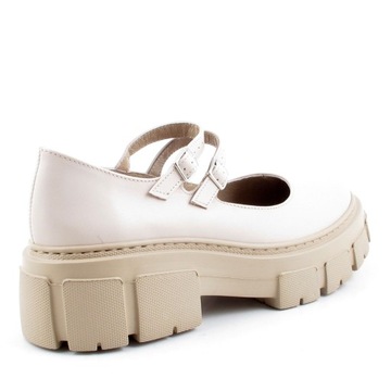 RYŁKO C2NB9_1NN БЕЖЕВЫЕ полуботинки НА ПЛАТФОРМЕ 70579/38