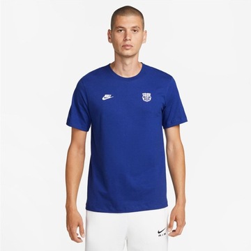 L Koszulka Nike FC Barcelona Club Essentiale Tee FJ1704-455 L niebieski