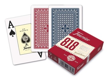 Игральные карты Fournier No 818 - красный/синий Jumbo