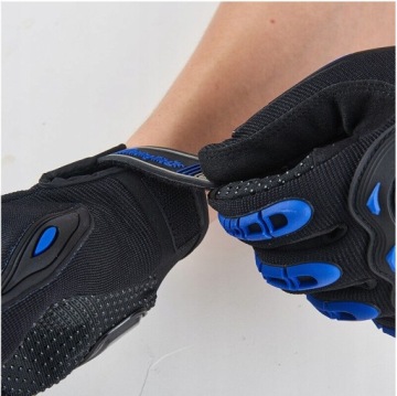 Мотоциклетные перчатки Летние сенсорные перчатки для скутера и велосипеда СИНИЙ L