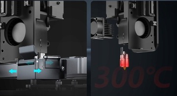 3D-принтер FDM Artillery Sidewinder X3 Plus 300x300x400 мм 300 м/с