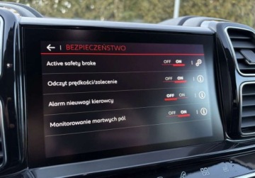 Citroen C5 Aircross SUV 1.2 PureTech 130KM 2019 Citroen C5 Aircross 130KM MANUAL virtual cockpit BEZWYPADKOWY gwarancja, zdjęcie 15