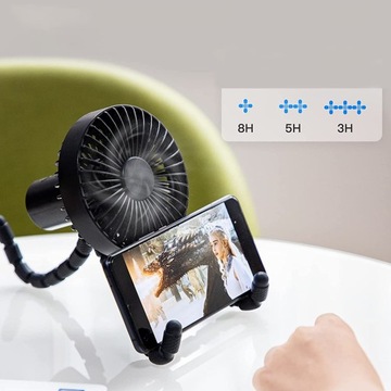 ВЕНТИЛЯТОР С ЗАЖИМОМ 1800МАЧ, 3 СКОРОСТИ ДЛЯ КОЛЯСКИ, АВТОКРЕСЛА, ПАЛАТКИ