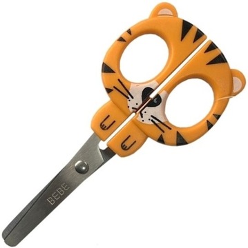 Nożyczki szkolne 13cm BB Friends pomarańczowe 345424