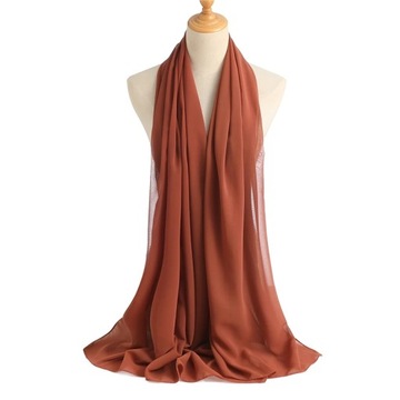 Chiffon Scarf Women Turban Muslim Hijab Foulard