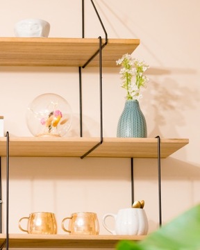 Półka ścienna wisząca LOFT drewniana - FLC 1