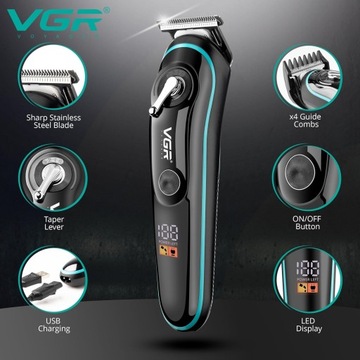 КЛИМЕР ДЛЯ ВОЛОС ТРИМЕР ДЛЯ БОРОДЫ ПРОФЕССИОНАЛЬНАЯ СТРИЖКА ТИП БРИТЬЯ