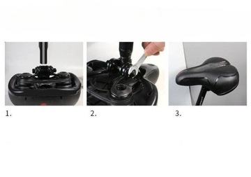 МЯГКОЕ ВЕЛОСИПЕДНОЕ СЕДЛО ГИБКАЯ ПЕНА ВЕНТИЛЯЦИЯ амортизация ОТРАЖЕНИЕ