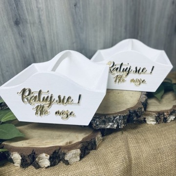 СВАДЕБНАЯ СПАСАТЕЛЬНАЯ КОРЗИНА ЗЕРКАЛО БЕЛОЕ ЗОЛОТО 1 ШТ.