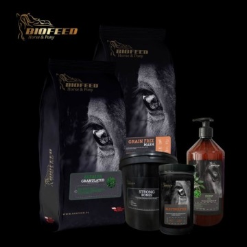 BIOFEED HORSE & PONY Гранулированный корм из рисовых отрубей для лошадей 20кг
