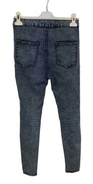 Spodnie jeans damskie BERSHKA 38 Granatowe