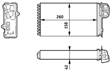 MAHLE AH 162 000S NÁHRADA TEPLÁ TOPENÍ INTERIÉR
