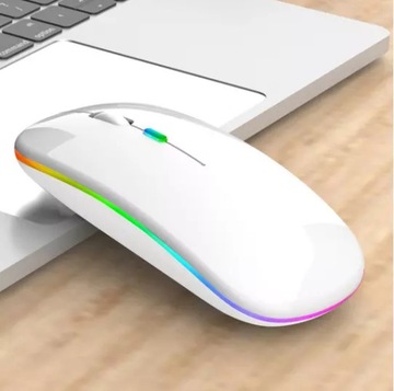 БЕСПРОВОДНАЯ ИГРОВАЯ МЫШЬ С БЕСШУМНЫМ СВЕТОДИОДОМ RGB