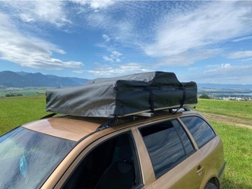 NAMIOT DACHOWY 4x4 140 Oliwkowy samochodowy reling