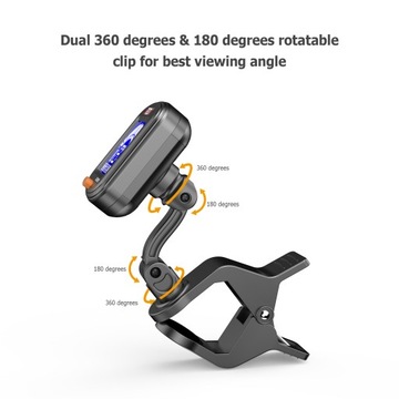 AROMA Clip-on Tuner Mini Portable Digital Tuning