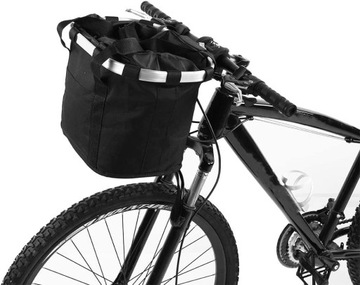 КОРЗИНА ДЛЯ ВЕЛОСИПЕДА ПЕРЕДНЯЯ КРЫШКА КОРЗИНЫ CLICK ЧЕРНАЯ