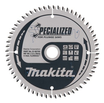 MAKITA B-56720 tarcza drewna MDF 165x20 60z