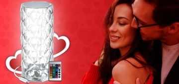 СВЕТОДИОДНАЯ СЕНСОРНАЯ ЛАМПА CRYSTAL DIAMOND RGB + ПУЛЬТ USB