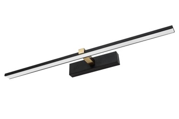 LAMPA ŁAZIENKOWA LED KINKIET NAD LUSTRO 8W 40cm CZARNO-ZŁOTA VENUS