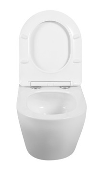 VELDMAN BIAŁA MISA WC RIMLESS TORNADO VILA DESKA STANDARD