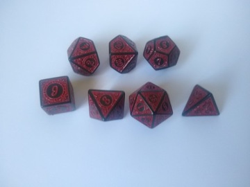Набор кубиков DnD D&D Fire Genasi для ролевой игры