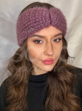 OPASKA DAMSKA NA GŁOWĘ USZY WŁOSY SZEROKA CIEPŁA WEŁNA POLSKI PRODUK K 3042