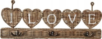 Rattanowy Wieszak Hampton Hearts