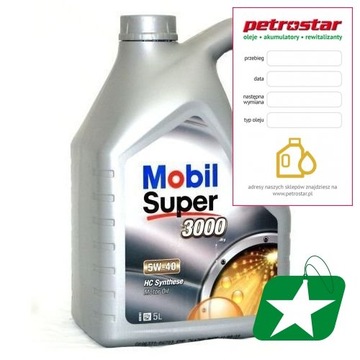 MOBIL SUPER 3000 X1 5W40 5L