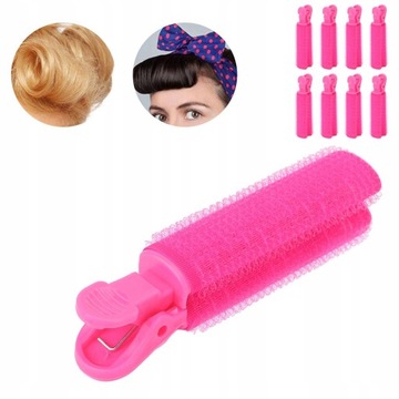 WAŁKI UNOSZĄCE WŁOSY U NASADY KLIPSY KPL 8 SZT