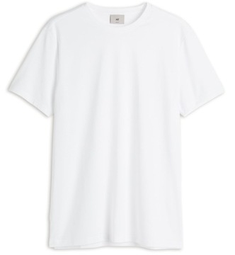 BIAŁA MĘSKA KOSZULKA T-SHIRT SLIM FIT H&M BAWEŁNA XL