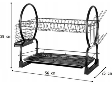 ПОДДОН ДЛЯ КАПЕЛЬНИКА, ДВУХУРОВНЕВОЙ СУШИЛЬНЫЙ ПОДДОН, ЧЕРНЫЙ, ВМЕСТИТЕЛЬНЫЙ, ТВЕРДЫЙ