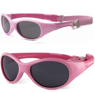 Modne Okulary Przeciwsłoneczne Dziecięce Explorer Hot Pink Różowy 0+
