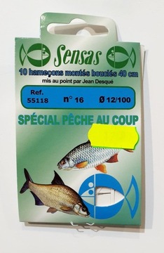 PRZYPONY SENSAS SPECIAL PECHE #16 0.12mm/40CM (op.