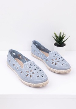 Синяя женская вставка Espardele Эко -Лизер