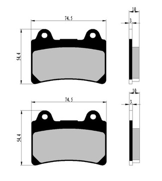 ЗАДНИЕ КОЛОДКИ YAMAHA XVZ 1300 ROYAL STAR VENTURE