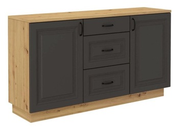 Komoda Flawia 2d3s 150,2 x 50 x 84cm dąb artisan